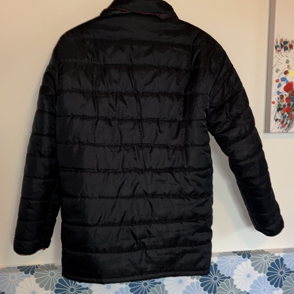 Hind Men’s Black & Red Full-Zip Puffer Jacket, Size Small - Picture 4 of 14